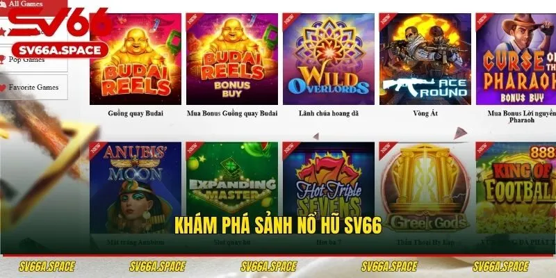Khám phá sảnh nổ hũ SV66